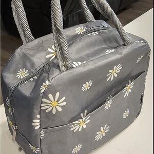 Gray Floral Women's Bag